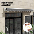 Instahut 4Mx3M Retractable Folding Arm Awning Manual Grey