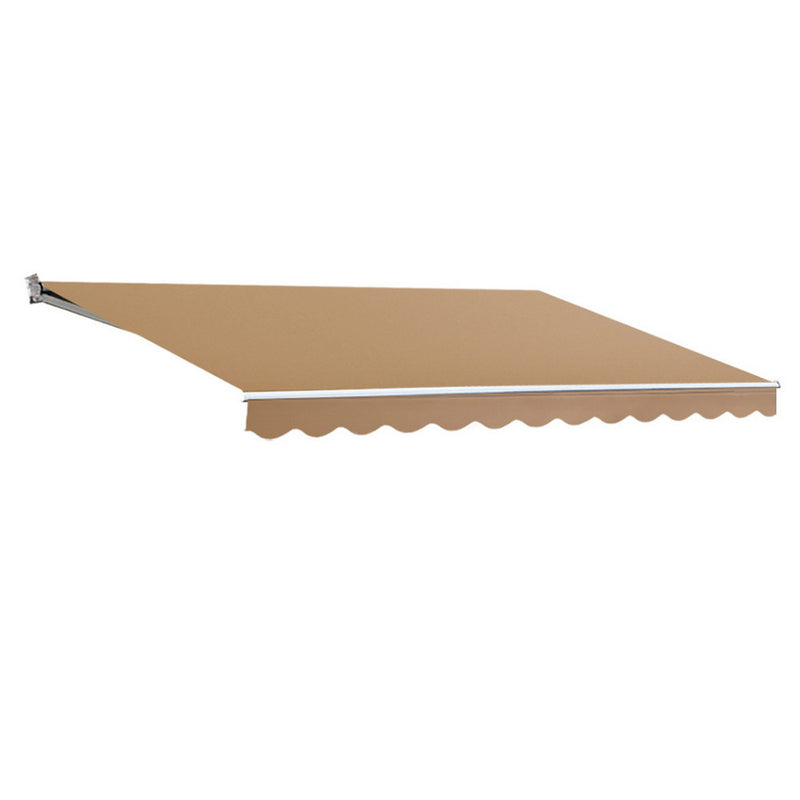 Instahut Motorised Retractable Awning 2.5Mx2M Beige Remote Control