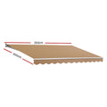 Instahut Motorised Retractable Awning 2.5Mx2M Beige Remote Control