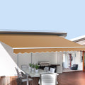 Instahut Motorised Retractable Awning 2.5Mx2M Beige Remote Control