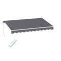 Instahut 3m x 2m Motorised Retractable Arm Awning Grey