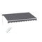 Instahut 3m x 2m Motorised Retractable Arm Awning Grey