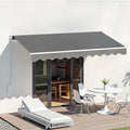 Instahut 3m x 2m Motorised Retractable Arm Awning Grey