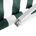 Instahut 3Mx2.5M Motorised Retractable Arm Awning Green White