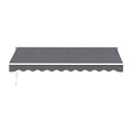 Instahut 3.5M x 2.5M Motorised Retractable Awning Grey