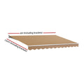 Instahut 4Mx2.5M Motorised Retractable Arm Awning Beige