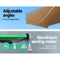 Instahut 4Mx2.5M Motorised Retractable Arm Awning Beige
