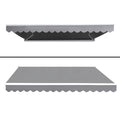 Instahut Motorised Retractable Awning 4x2.5m Pearl Grey Folding