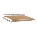 Instahut 4Mx3M Motorised Retractable Arm Awning Beige
