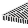 Instahut 4M x 3M Motorised Retractable Awning Grey White
