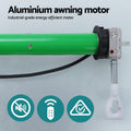Instahut 4M x 3M Motorised Retractable Awning Grey White