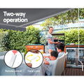 Instahut 4M x 3M Motorised Retractable Arm Awning Pearl Grey
