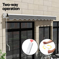 Instahut 4.5M Motorised Retractable Awning Grey Sunshade