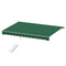 Instahut Retractable Folding Arm Awning Motorised Sunshade 5Mx3M Dark Green
