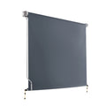 Instahut 1.8x2.5m Outdoor Blinds Roll Down Awning Grey
