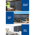 Instahut 1.8x2.5m Outdoor Blinds Roll Down Awning Grey