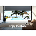 Instahut 2.1x2.5m Outdoor Blinds Roll Down Awning Grey