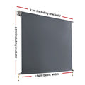 Instahut 2.7x2.5m Outdoor Blinds Awning Retractable Canopy Grey