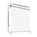 Instahut 1.2x2.4m Clear Outdoor Roll Down Blinds Awning Waterproof