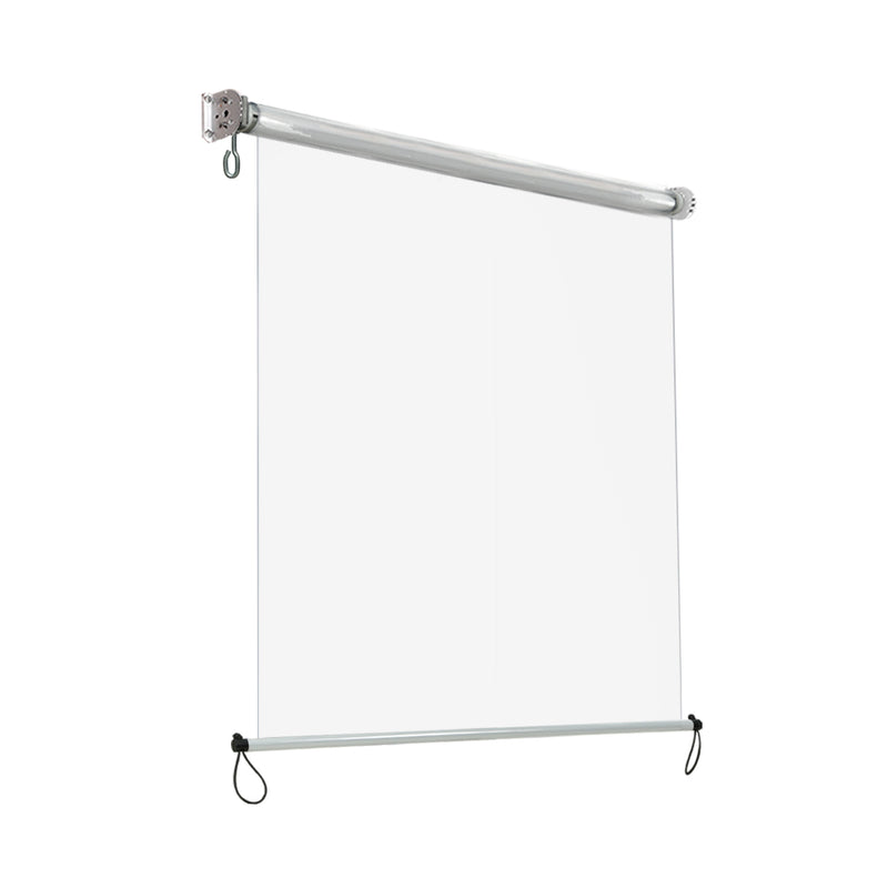 Instahut 1.3x2.4m Clear Outdoor Blinds Roll Down Awning Waterproof