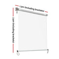 Instahut 1.3x2.4m Clear Outdoor Blinds Roll Down Awning Waterproof