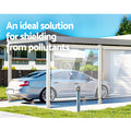 Instahut 1.5x2.4m Clear Outdoor Blinds Roll Down Awning Waterproof
