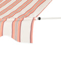 Instahut 2X1.8M Fixed Pivot Arm Awning Beige Brown Door Canopy
