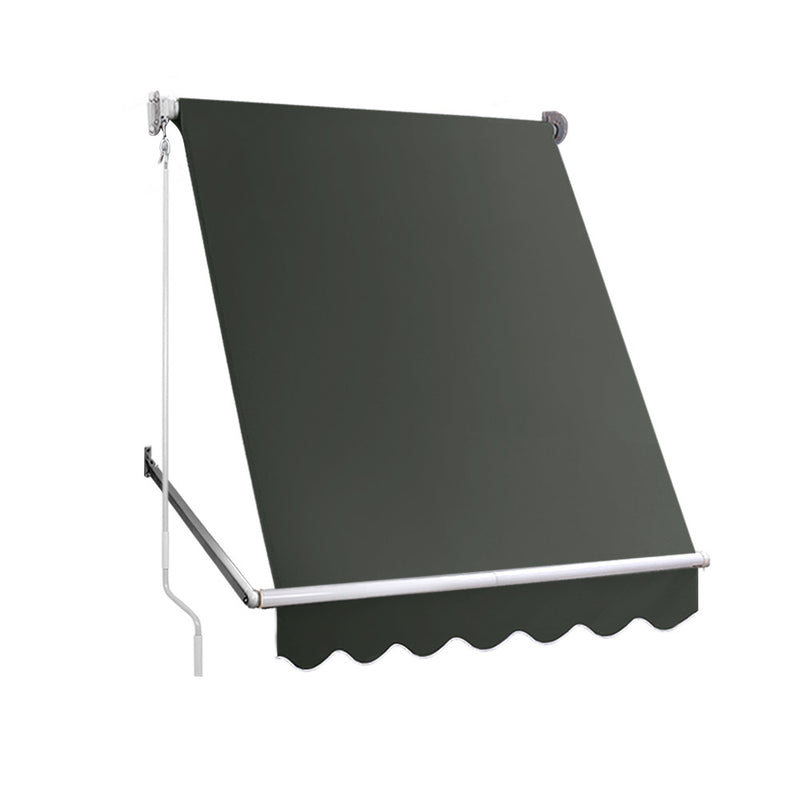 Instahut 1.5X2.1M Pivot Arm Awning Retractable Outdoor Blind