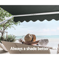 Instahut 1.5X2.1M Pivot Arm Awning Retractable Outdoor Blind