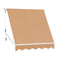 Instahut 2.1X2.1M Beige Retractable Awning Pivot Arm Window