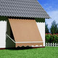 Instahut 2.1X2.1M Beige Retractable Awning Pivot Arm Window