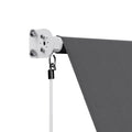Instahut Retractable Window Awning 2.1x2.1m Grey Outdoor Blind
