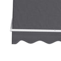 Instahut Retractable Window Awning 2.1x2.1m Grey Outdoor Blind