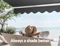 Instahut Retractable Awning 2.8X2.1M Window Pivot Arm Patio