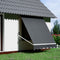 Instahut Motorised Pivot Arm Awning Window Sun Shade 2.1 X 2.1M Grey