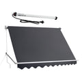 Instahut Motorised Pivot Arm Awning Window Sun Shade 2.8 X 2.1M Grey