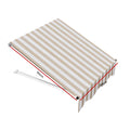 Instahut Window Door Awning 1mx1m Beige Polyester Aluminium