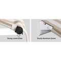 Instahut Window Door Awning 1mx1m Beige Polyester Aluminium