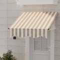 Instahut Window Door Awning 1mx1m Beige Polyester Aluminium