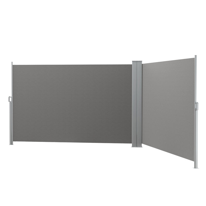 Instahut Side Awning 1.8X6M Grey Retractable Privacy Screen
