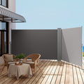 Instahut Side Awning 1.8X6M Grey Retractable Privacy Screen