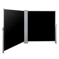 Instahut Side Awning 2x6m Retractable Sun Shade Outdoor Black