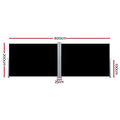 Instahut Side Awning 2x6m Retractable Sun Shade Outdoor Black