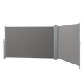 Instahut Side Awning 2X6M Grey Retractable Privacy Screen Shade