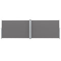 Instahut Side Awning 2X6M Grey Retractable Privacy Screen Shade