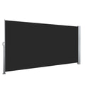 Instahut 1.4X3M Side Awning Retractable Privacy Screen Outdoor Sun Shade Black