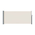 Instahut Side Awning 1.4X3M Retractable Cream Outdoor Sun Shade