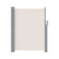 Instahut Side Awning 1.4X3M Retractable Cream Outdoor Sun Shade