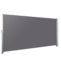 Instahut Side Awning 1.4x3M Grey Retractable Sun Shade Screen