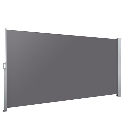 Instahut Side Awning 1.4x3M Grey Retractable Sun Shade Screen